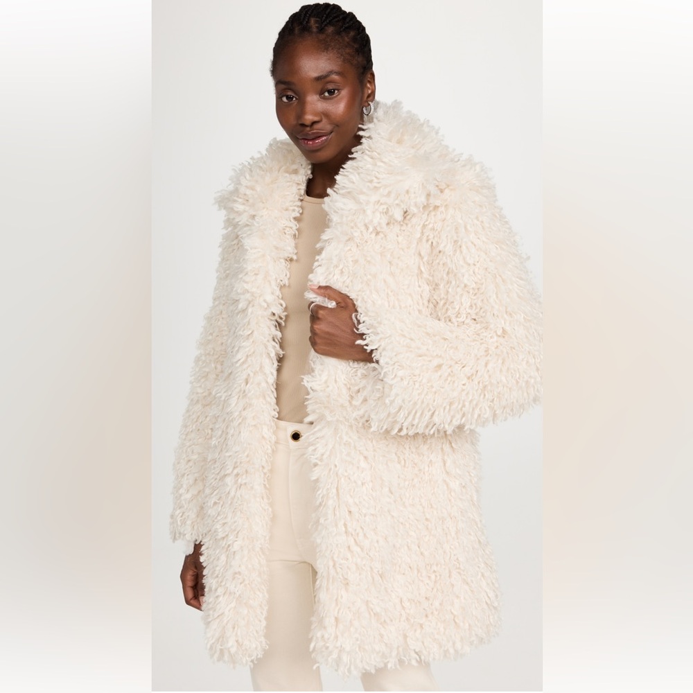 BRAND NEW Never Worn Staud Lydie Fur Coat